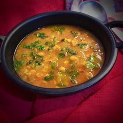 A picture of Lauki chana dal.