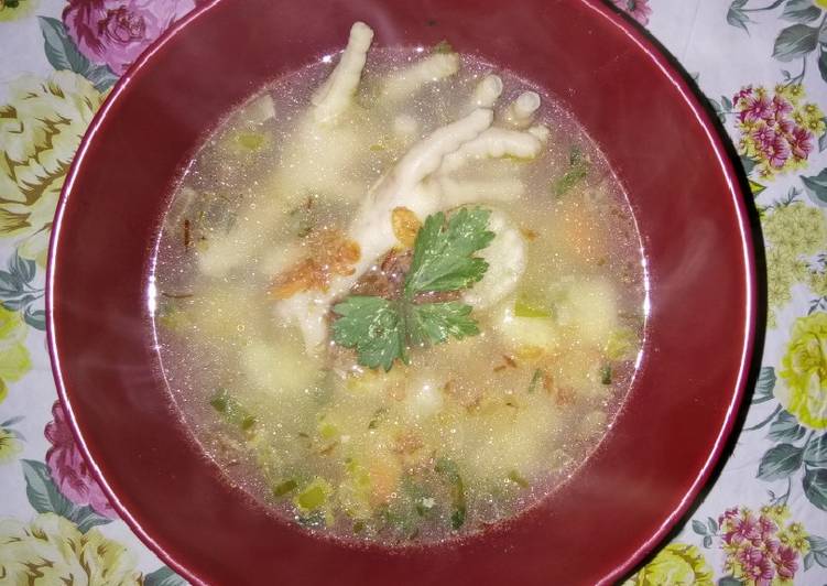 Resep Sop Singkong Ceker, Lezat Sekali