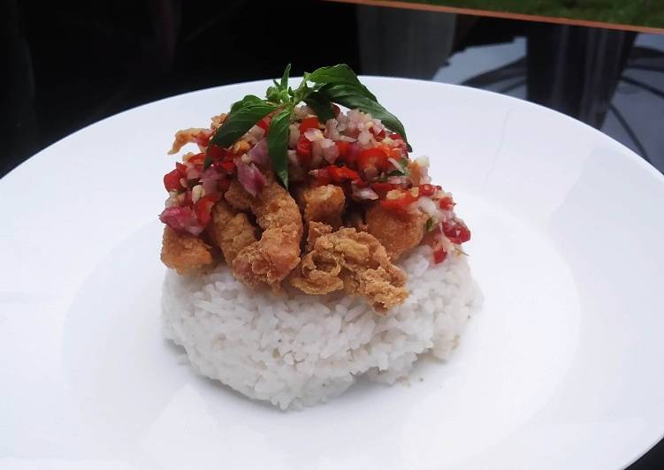 Rahasia Membuat Chicken Karage with Sambal Matah Anti Gagal