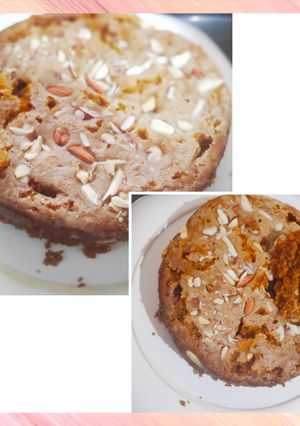 आटा और गुड की ड्राई फ्रूट केक (Aata aur gud ki dry fruit cake recipe in hindi) रेसिपी मुख्य फोटो