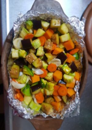 Una foto de Verduras al horno