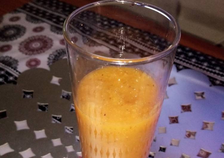 Easiest Way to Make Quick Smoothy challenge carrot pineapple, orange