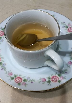 A picture of Ginger Qahwa with honey flavour 🍯.