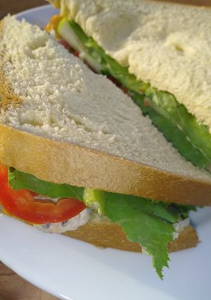 A picture of Simple club sandwich.