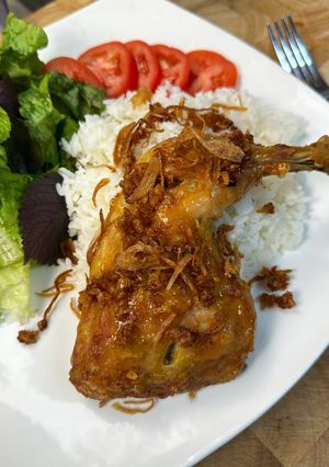 A picture of Chili Salted Chicken | Gà Nướng Muối Ớt.