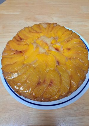 A picture of Peach Upside Down Cake.