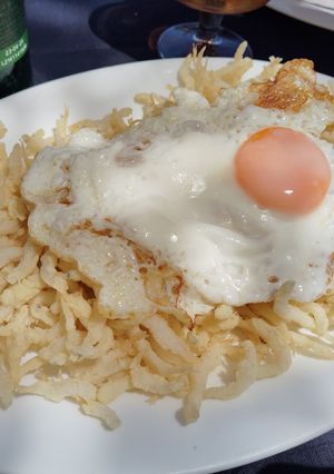 Una foto de Chanquetes con huevo