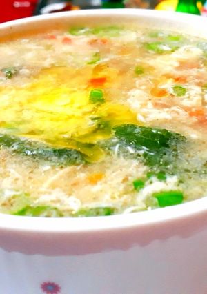 ভেজিটেবল এগ স্যুপ (vegetebale egg soup recipe in bengali) রেসিপির প্রধান ছবি