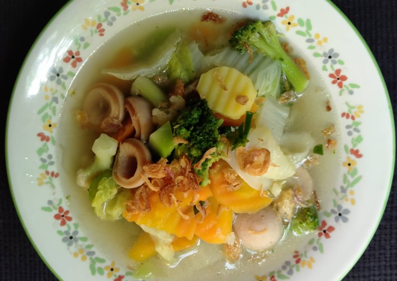 Sup sayur yang enak