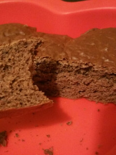 Una foto de Bizcocho fit de chocolate y plátano