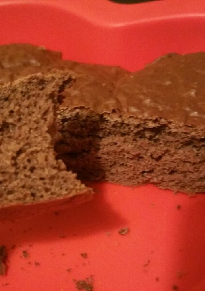 Una foto de Bizcocho fit de chocolate y plátano