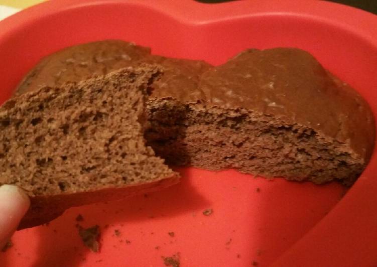Bizcocho fit de chocolate y plátano