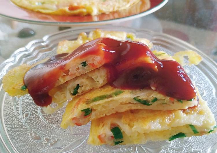 Cara Gampang Menyiapkan Crabstick Omelete Anti Gagal