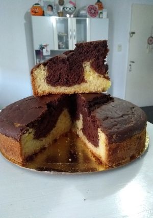 Una foto de Torta marmolada vegana
