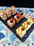 Canapés variados con pan de molde