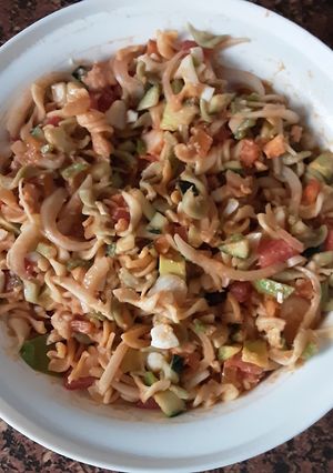 Foto principal de Ensalada de pasta y merluza