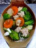 แกงจืดบวบไก่สับ