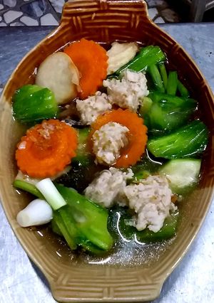 รูปของ แกงจืดบวบไก่สับ