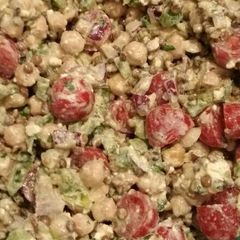 A picture of Lentil, Chickpea & feta salad.