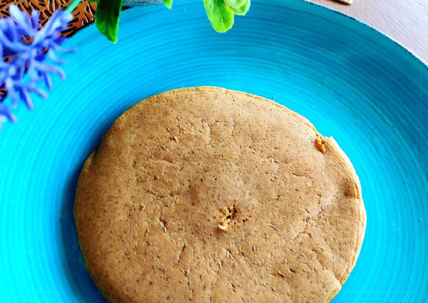 Tortitas de calabaza con cacahuete en polvo