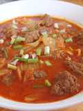 Kimchi Meat Ball Soup