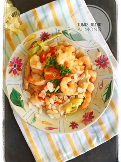 Foto resep Tumis Udang Almond