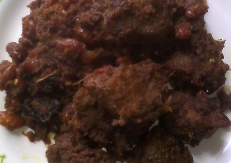Resep Rendang daging kacang merah khas melayu, Enak Banget