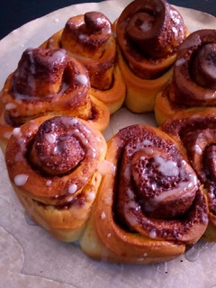 A picture of Cinnamon rolls.