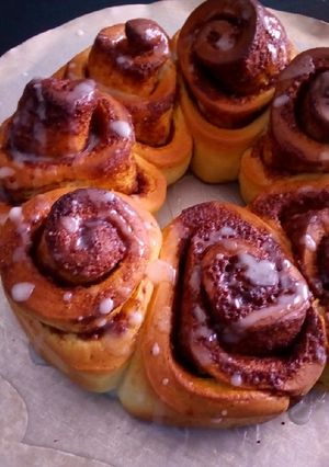 A picture of Cinnamon rolls.