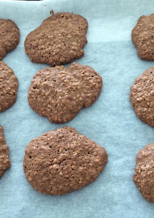 Una foto de Galletas de avena de chocolate