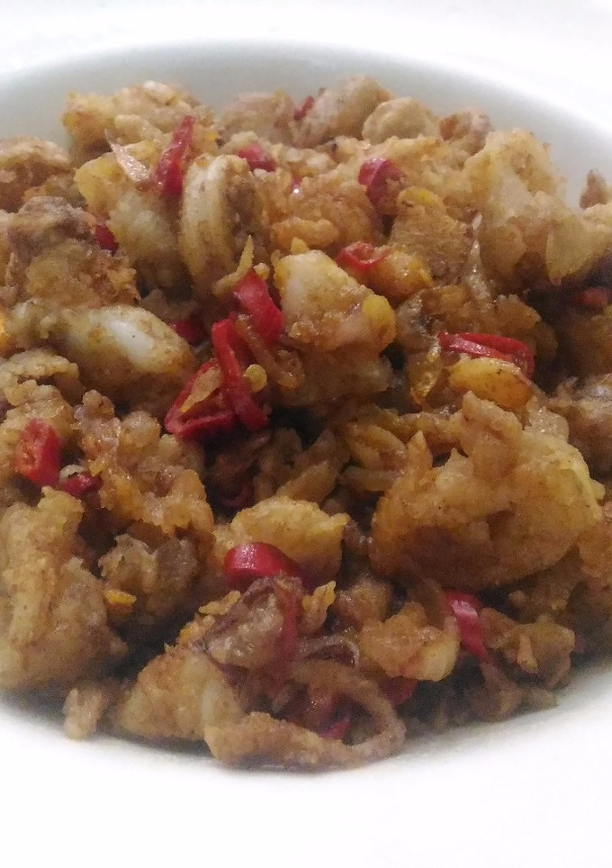 Foto resep Calamari saus telur asin