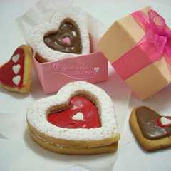 Una foto de Galletas corazón 