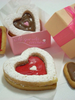 Una foto de Galletas corazón