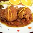 Pollo con naranja y jerez