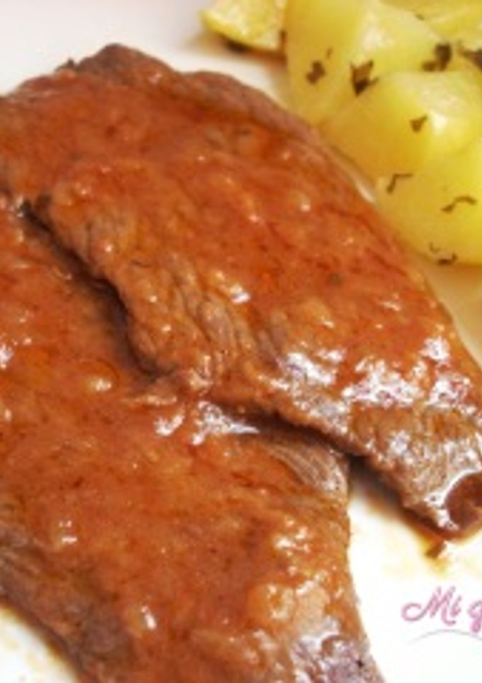 Una foto de Filetes con salsa de cerveza al pimentón 