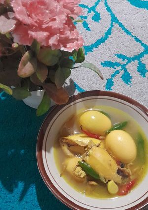 Foto resep Cumi bunting telur kuah kuning