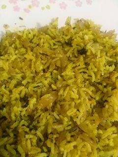 عکسی از دستور کلم پلو بدون گوشت
