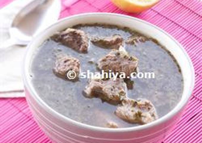 Delicious Meat cubes Soup