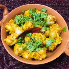 A picture of Arbi masala.