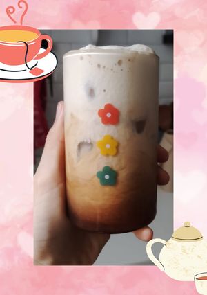 Foto resep Iced London Fog Tea Latte