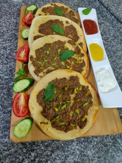 صورة لوصفة لحم بعجين