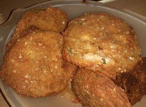 Una foto de Milanesas de zapallito de tronco
