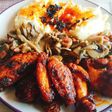Alitas de pollo muy jugosas