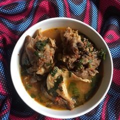 A picture of Goat Meat Pepper Soup.