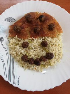 عکسی از دستور باقالی پلو با گوشت قلقلی