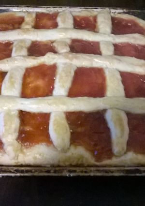 Una foto de Pasta frola de membrillo