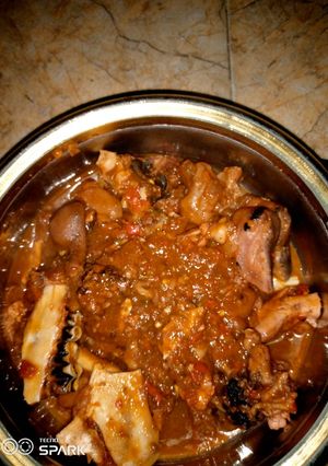Pepper soup na kan rago ainihin hoton girkin