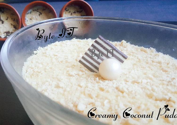 Step-by-Step Guide to Prepare Super Quick Homemade creamy coconut pudding