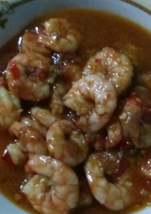 Foto resep Tumis udang saos tiram