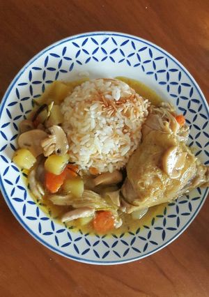 صورة لوصفة دجاج بالكاري